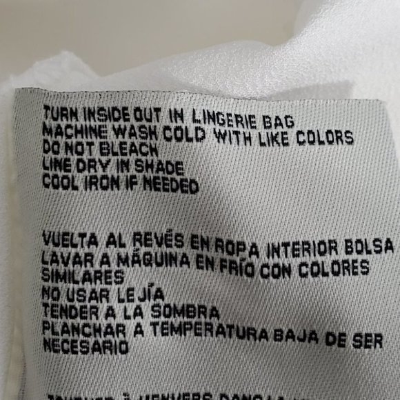 Simply Noelle Off White Layered Bottom Ruffle Sequins Top Blouse,  S/M (8-10) - Picture 14 of 15